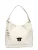 Roberta M Beige Rundleer Tas