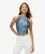 Haltertop met Paisleyprint Blauw