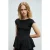 Getailleerde blouse met volant en knopen