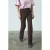SisterS Point straight regular waist pantalon donkerbruin