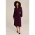 We Fashion Dress Mid Length Dark Purple
