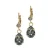 Otazu gold plated oorbellen met Swarovski Kristallen Mini Myrte