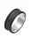 KUZZOI Ring  zwart / zilver