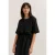 Bugatti Damen Blouse met korte mouwen, modern model met gaatjespatroon