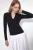 Slim Fit V-hals Lange Mouwen Blouse