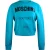 Moschino Couture Logo Turquoiseblauwe Sweatshirt