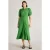 White Stuff Rua Broderie Shirt Dress Mid Green
