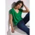 Street One Dames Blouse in effen kleur in Groen