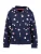 BLUE SEVEN Sweatvest  donkerblauw / lichtgeel / mintgroen / rosa