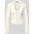 Gina Tricot Slim fit blouse van viscosemix in korsetlook