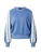 PINKO Trui ‘INONDAZIONE MAGLIA’  lichtblauw / wit