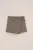 WE Fashion – Meisjes jersey skort met overslag en ruit – Regular fit – Bruin – Viscose –
