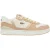 Lacoste Heren T-Clip Leather Low Cut Flat Trainers (Lichtbruin)