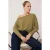 TRENDYOLMİLLA Dames Groen Effen Lang Regular fit Blouses