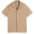 Scotch & Soda Ss Popcorn Jersey Camp Shirt Lt Pastel Brown