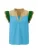 Imily Bela Blouse  beige / hemelsblauw / donkergroen