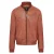 Heren zacht leer MA-1 Varsity bomberjack
