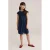 WE Fashion korte jurk donkerblauw