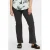 Plus Basics flared broek van travelstof zwart