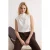 TRENDYOLMİLLA Dames Wit Effen Mouwloos Regular fit Blouses