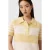 AllSaints Clem Polo Tee Hay Yellow/white