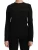 Dolce & Gabbana Vrouwen Zwart Zijde Kanten Hals Blouse Met Lange Mouwen