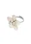 PURELEI Ring ‘Pearly Flower’  zilver / parelwit