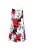 aleida Zomerjurk ‘Fashion Look’  lichtblauw / vuurrood / zwart / wit
