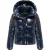 Marikoo dames gewatteerde winterjas Skyraa met capuchon & glanzend design