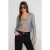 TRENDYOLMİLLA Dames Zilverkleurig Effen Lang, Regular fit Blouses