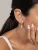 Hey Happiness Oorbellen ‘April Birthstone’  goud