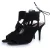 Aquazzura, zwarte sexy suède sandalen met uitsparingen