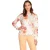 PJ Salvage Dames-top met lange mouwen van jersey met bloemenprint (Beige/Roze/Oranje)