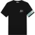 Malelions Men Captain T-Shirt | Black/Light Blue