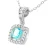 Orphelia ‘Faustine’ Dames 925 Sterling Zilveren Ketting met Hanger – Zilver ZH-7199/TO
