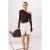 TRENDYOLMİLLA Dames Bruin Effen Lang Getailleerd Blouses