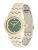 FURLA Analoog horloge ‘Easy Shape’  goud / donkergroen / zilver