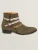 MAD TIGERS Boots ‘SNAKE BUCKLE’  olijfgroen