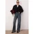 TRENDYOLMİLLA Dames Blauw Effen Wijde pijp Hoge taille Jeans