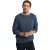 Denimblauwe kabeltrui met Rigby Go-logo