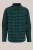 WE Fashion – Heren regular fit flanellen overhemd met ruit – Regular fit – Donkergroen – Katoen –