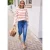 Shirt met lange mouwen, ronde hals en een Loose Fit-pasvorm