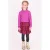 B.Nosy aansluitende longsleeve met ruches – paars