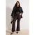 Trendyol Curve Dames Bordeaux Effen Flared Hoge taille Grote maten Jeans