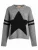 LIKS. Munich Trui ‘Knit sweater Star front’  grijs