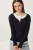 Slim Fit Geribbelde Overhemdblouse met Lange Mouwen