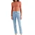 Levis Dames/Dames 501 Leren Patch Cropped Jeans (Lichtblauw)