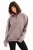 JUSTEVER Oversized Fit Opstaande Kraag Halve Rits Grijze Dames Sweatshirt – Cass