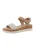 TOM TAILOR Sandaal  beige / sand / bruin / wit