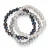 Valero Pearls Armband  donkerblauw / grijs / wit